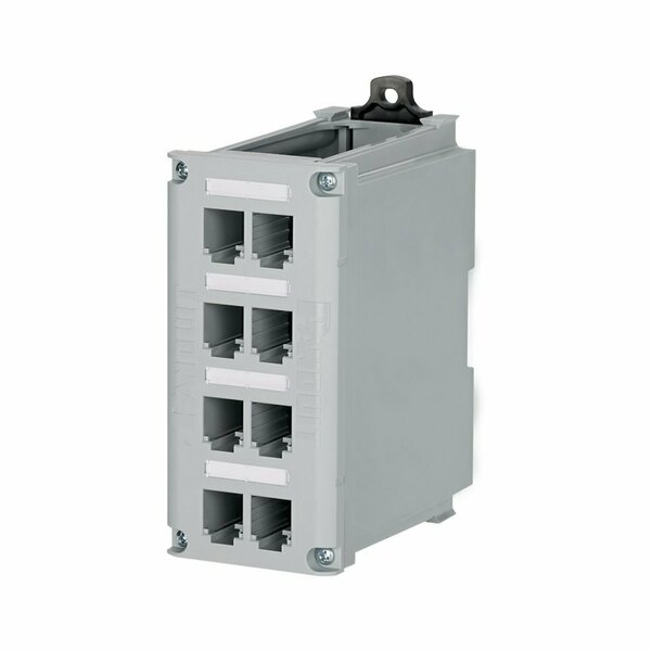 Panduit INDNET 8-PORT DIN RAIL MNT SHIPK1 CDPP8RG-S